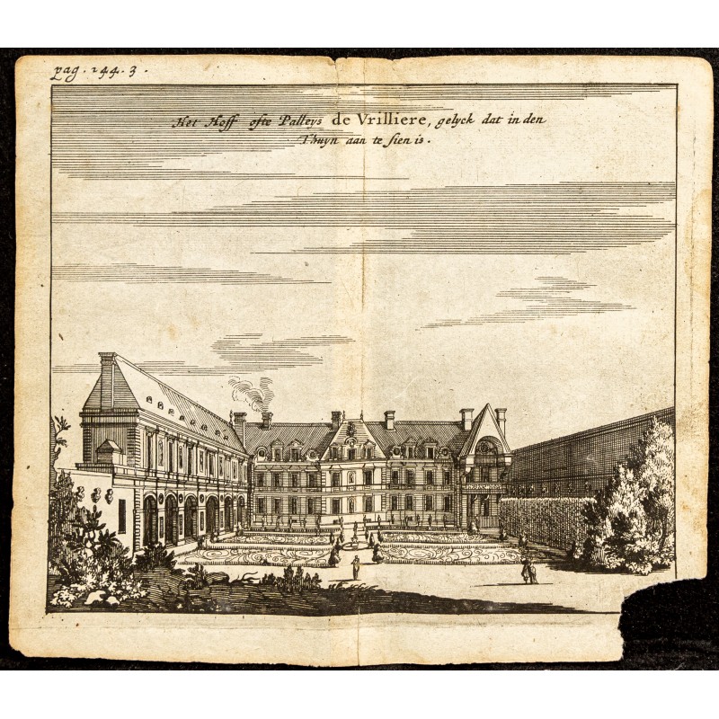Gravure de 1661 - Hôtel de Toulouse - 1