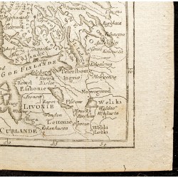 Gravure de 1750 - Carte de la Suède et de la Norvège - 5