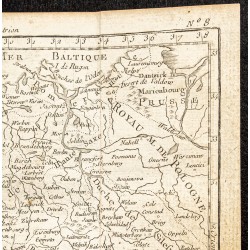 Gravure de 1750 - Carte de l'Allemagne - 3