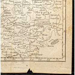 Gravure de 1750 - Carte de l'Allemagne - 5