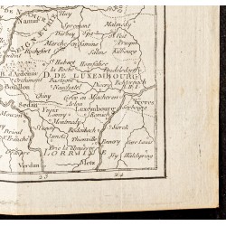 Gravure de 1750 - Carte des Pays-bas Belgiques - 5