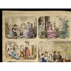 Gravure de 1853 - La femme (Lithographie) - 2