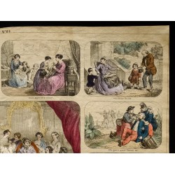 Gravure de 1853 - La femme (Lithographie) - 3