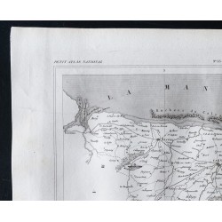 Gravure de 1833 - Département du Calvados - 2