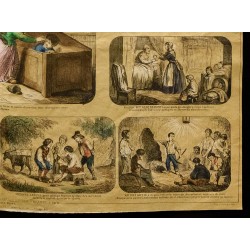 Gravure de 1853 - Enfants célèbres (Lithographie) - 5