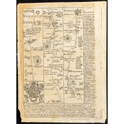 Gravure de 1750ca - Carte du Bedfordshire - 2
