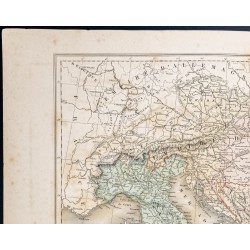 Gravure de 1879 - Italie Autriche Balkans et Grèce - 2