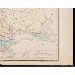 Gravure de 1879 - Carte de l'Europe - 5