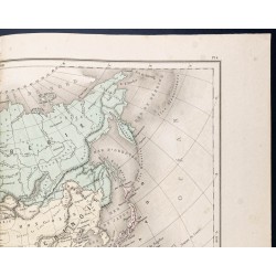Gravure de 1878 - Carte de l'Asie - 3