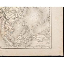 Gravure de 1878 - Carte de l'Asie - 5