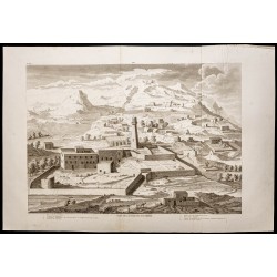 Gravure de 1844 - Plan de la ville de Nazareth - 1