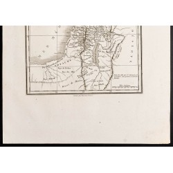 Gravure de 1844 - Carte du royaume d'Hérode - 3