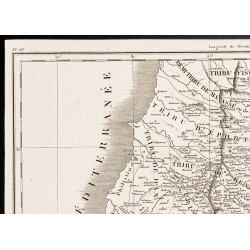Gravure de 1844 - Carte de la Terre Sainte - 2
