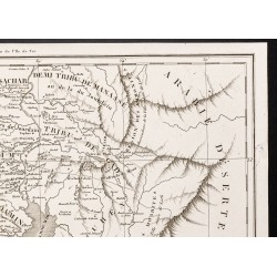 Gravure de 1844 - Carte de la Terre Sainte - 3