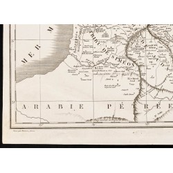 Gravure de 1844 - Carte de la Terre Sainte - 4