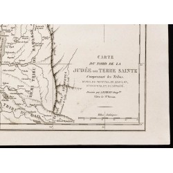 Gravure de 1844 - Carte du nord de la Judée - 5