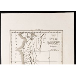 Gravure de 1844 - Carte de la Syrie - 2