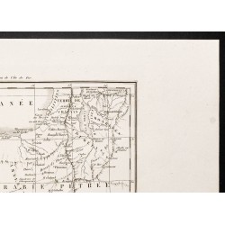 Gravure de 1844 - Carte ancienne de l'Exode - 3