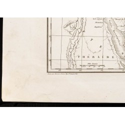 Gravure de 1844 - Carte ancienne de l'Exode - 4