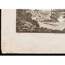 Gravure de 1844 - Charpente de l'Arche de Noé - 4