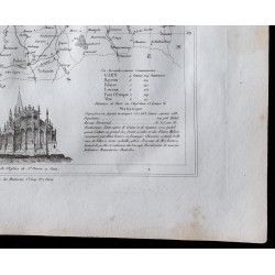 Gravure de 1833 - Département du Calvados - 5