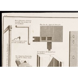 Gravure de 1844 - Éléments architecturaux du Tabernacle - 2