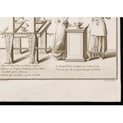 Gravure de 1844 - Table des pains - 5