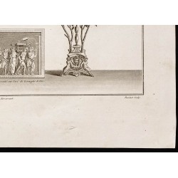 Gravure de 1844 - Le chandelier d'or à 7 branches - 5