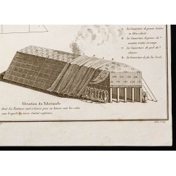 Gravure de 1844 - Tabernacle dressé par Moïse - 5