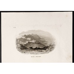 Gravure de 1844 - Mont Hor et Mont Sinaï - 2