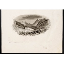 Gravure de 1844 - Mont Hor et Mont Sinaï - 3