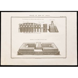 Gravure de 1844 - Palais du bois du Liban - 1