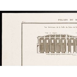Gravure de 1844 - Palais du bois du Liban - 2