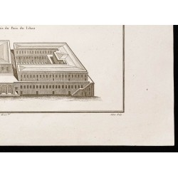 Gravure de 1844 - Palais du bois du Liban - 5