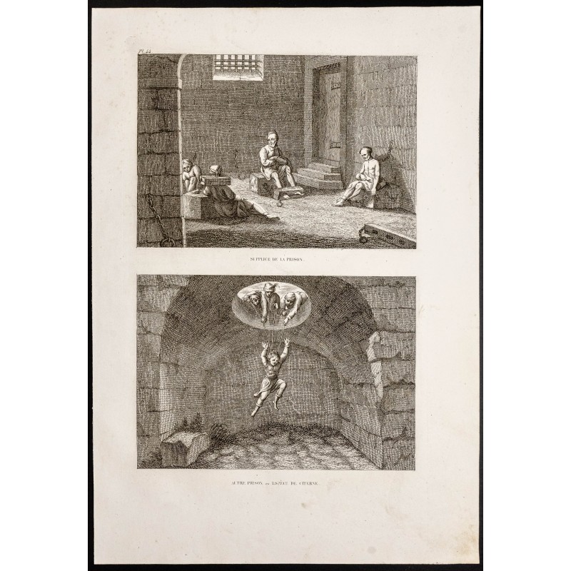 Gravure de 1844 - Supplices anciens - 1