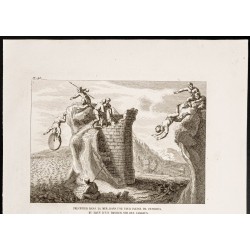 Gravure de 1844 - Les supplices anciens - 2