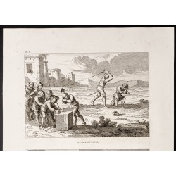 Gravure de 1844 - L'épée et le feu - 2
