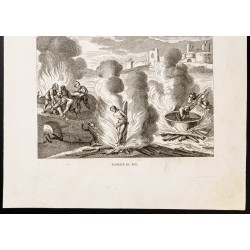 Gravure de 1844 - L'épée et le feu - 3