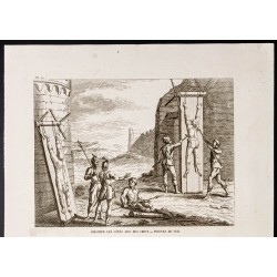 Gravure de 1844 - Supplices anciens et tortures - 2