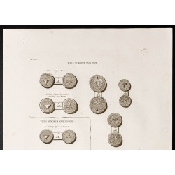 Gravure de 1844 - Médailles samaritaines - 2