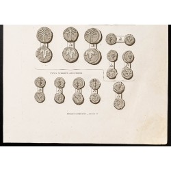 Gravure de 1844 - Médailles samaritaines - 3