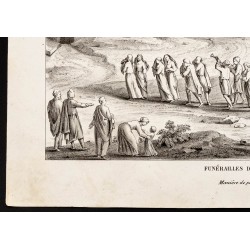 Gravure de 1844 - Funérailles des anciens juifs - 4