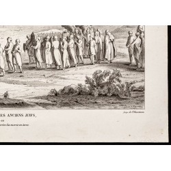 Gravure de 1844 - Funérailles des anciens juifs - 5