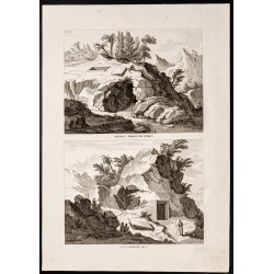 Gravure de 1844 - Tombeaux des hébreux - 1