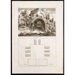 Gravure de 1844 - Tombeaux des hébreux - 1