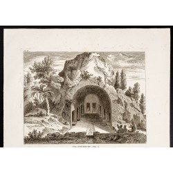 Gravure de 1844 - Tombeaux des hébreux - 2