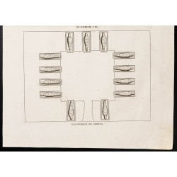 Gravure de 1844 - Tombeaux des hébreux - 3