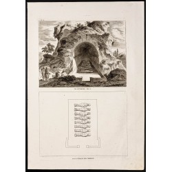 Gravure de 1844 - Tombeaux des hébreux - 1