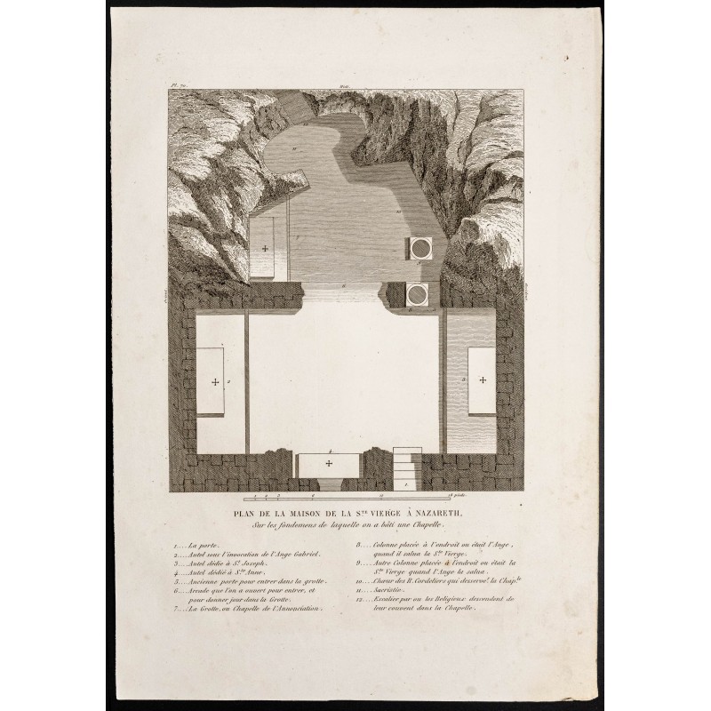 Gravure de 1844 - Maison de la Vierge Marie - 1