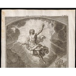Gravure de 1733 - L'ascension (Jésus) - 2